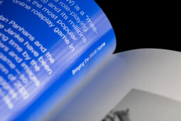 Detail des Kataloges zur Ausstellung von Stefan Pathans und Andrea Winkler im HMKV 